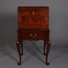 Philadelphia Blue Book Silver Chest by Henkel Harris, VA Galleries, Mahogany