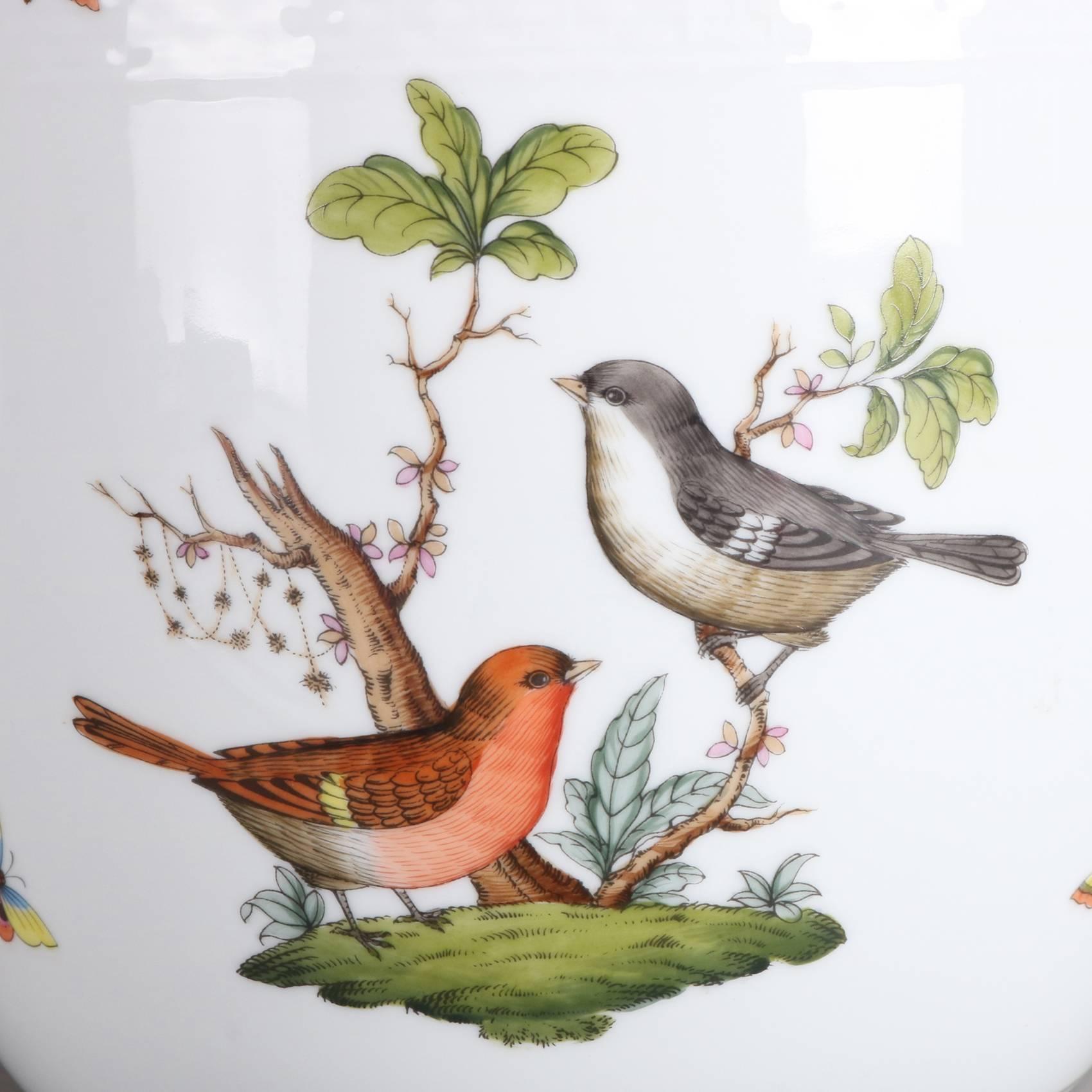 Hungarian Porcelain Rothschild Bird Ice Bucket by Herend, 20th Century 1