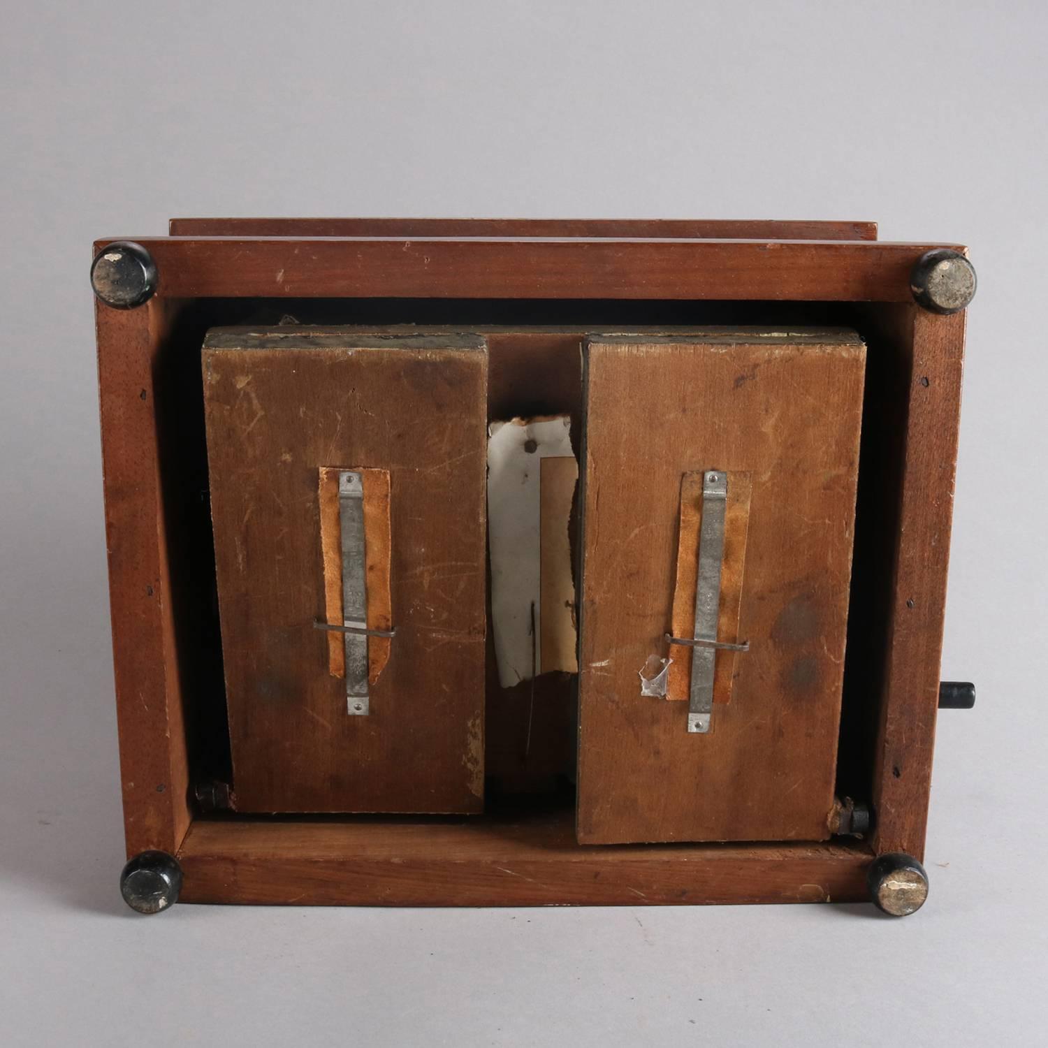 Antique Roller Organ in Ebonized Banded Walnut Case, 19th Century 5