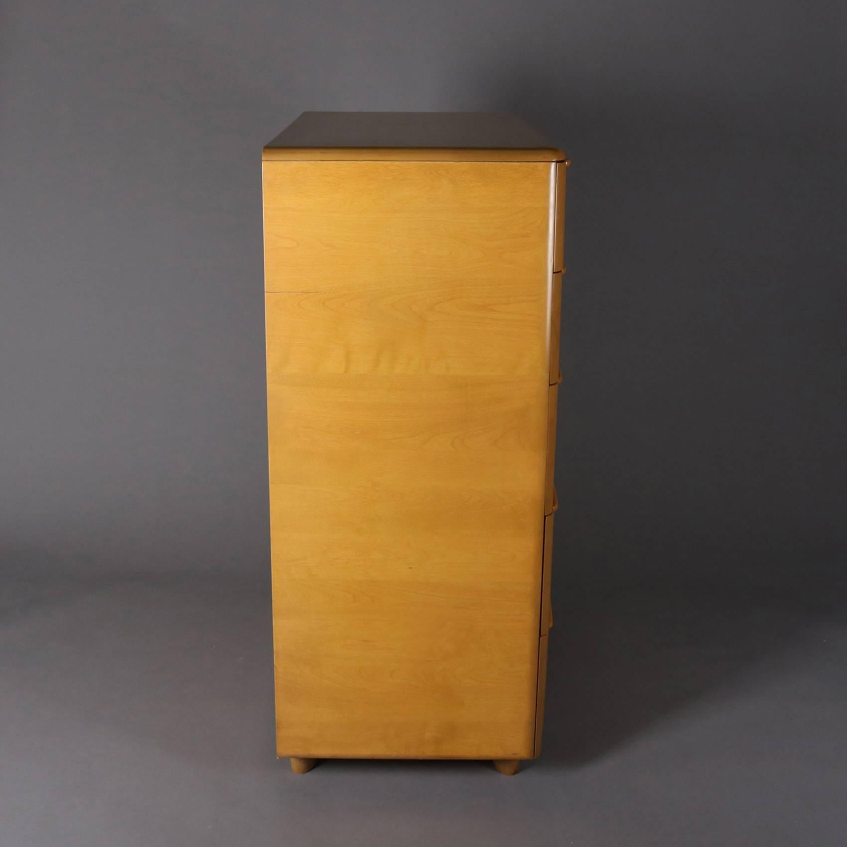 Mid-Century Modern Heywood-Wakefield Encore Yellow Birch Five-Drawer Dresser 1