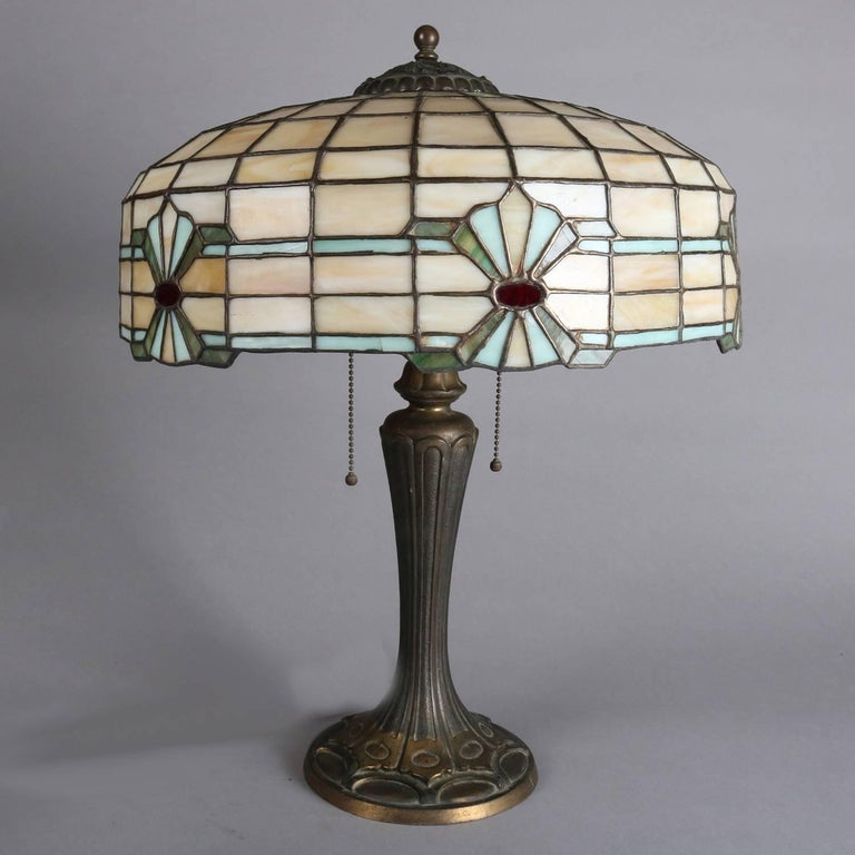 Arts And Crafts Mosaic Leaded Gl Table Lamp Bradley Hubbard Arts And Crafts Mosaic Leaded Gl Table Lamp Bradley Hubbard School