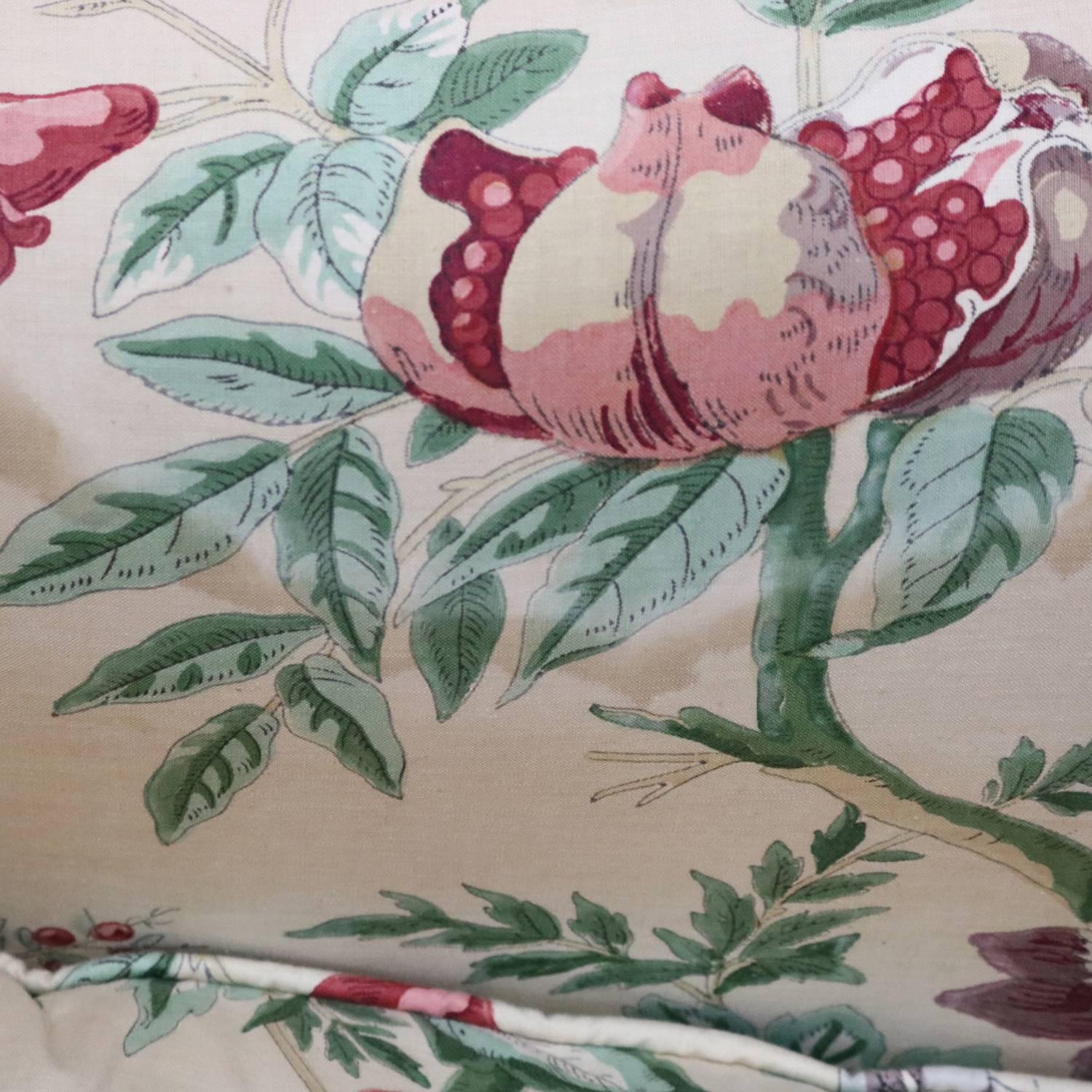 Three Queen Anne Style Floral Chintz Upholstered Armchairs, 20th Century 5