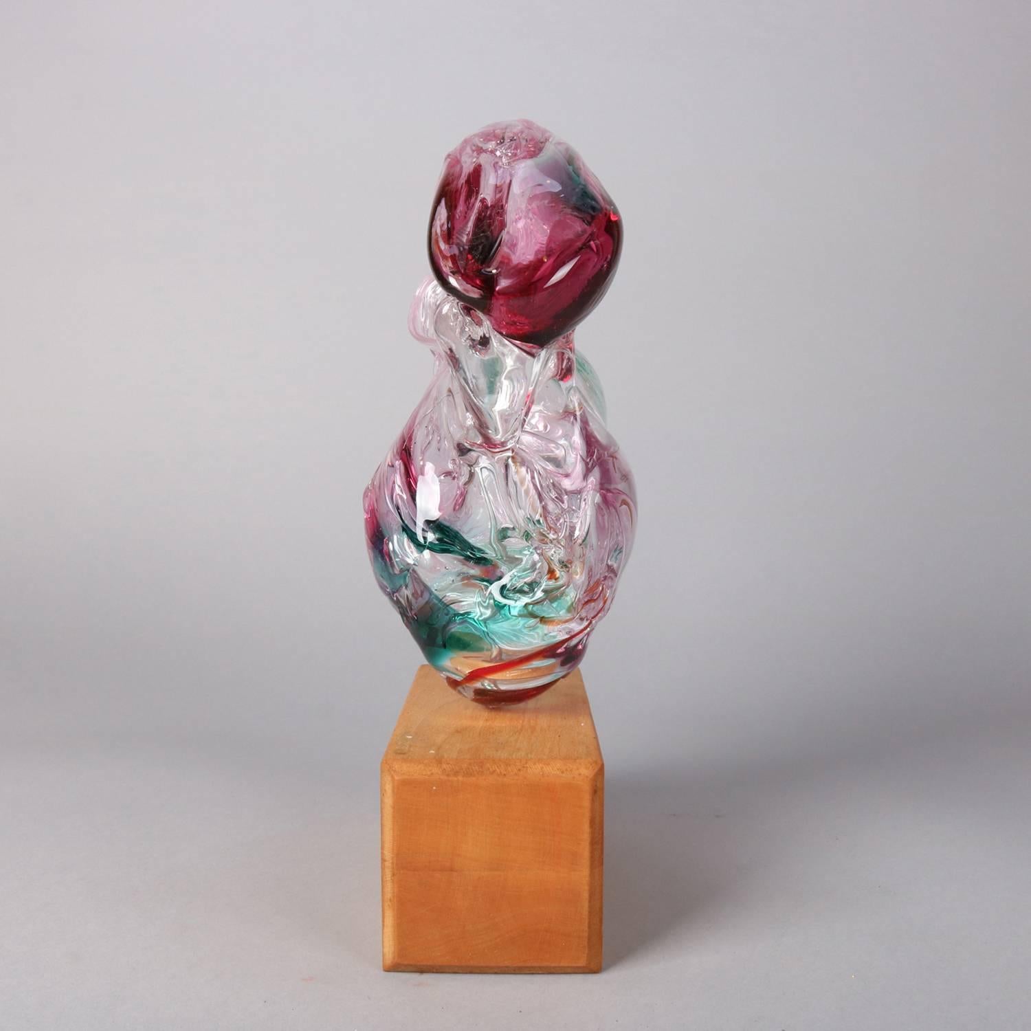 20th Century Mid-Century Modern Italian Murano Chihuly School Abstract Glass Sculpture