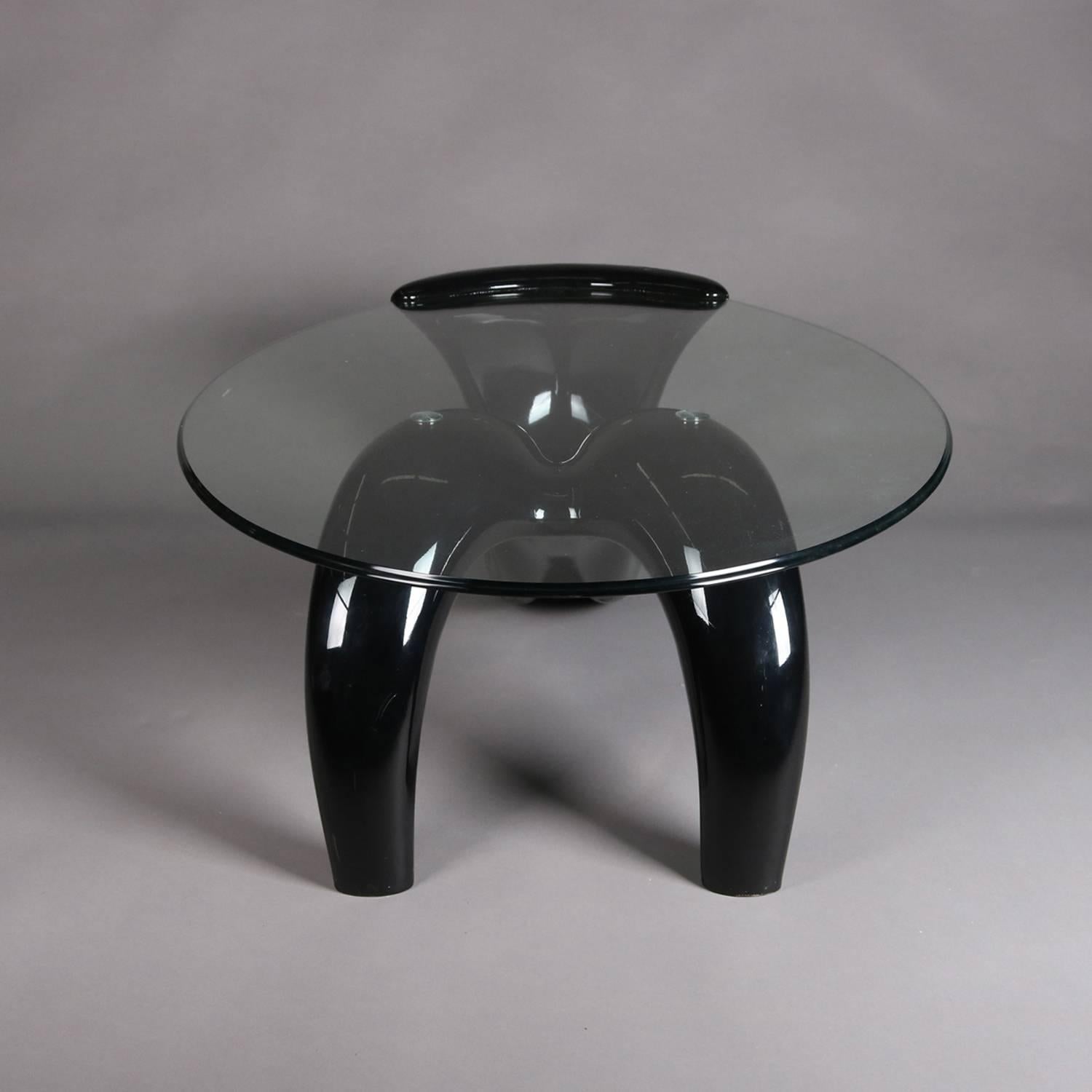abstract black coffee table