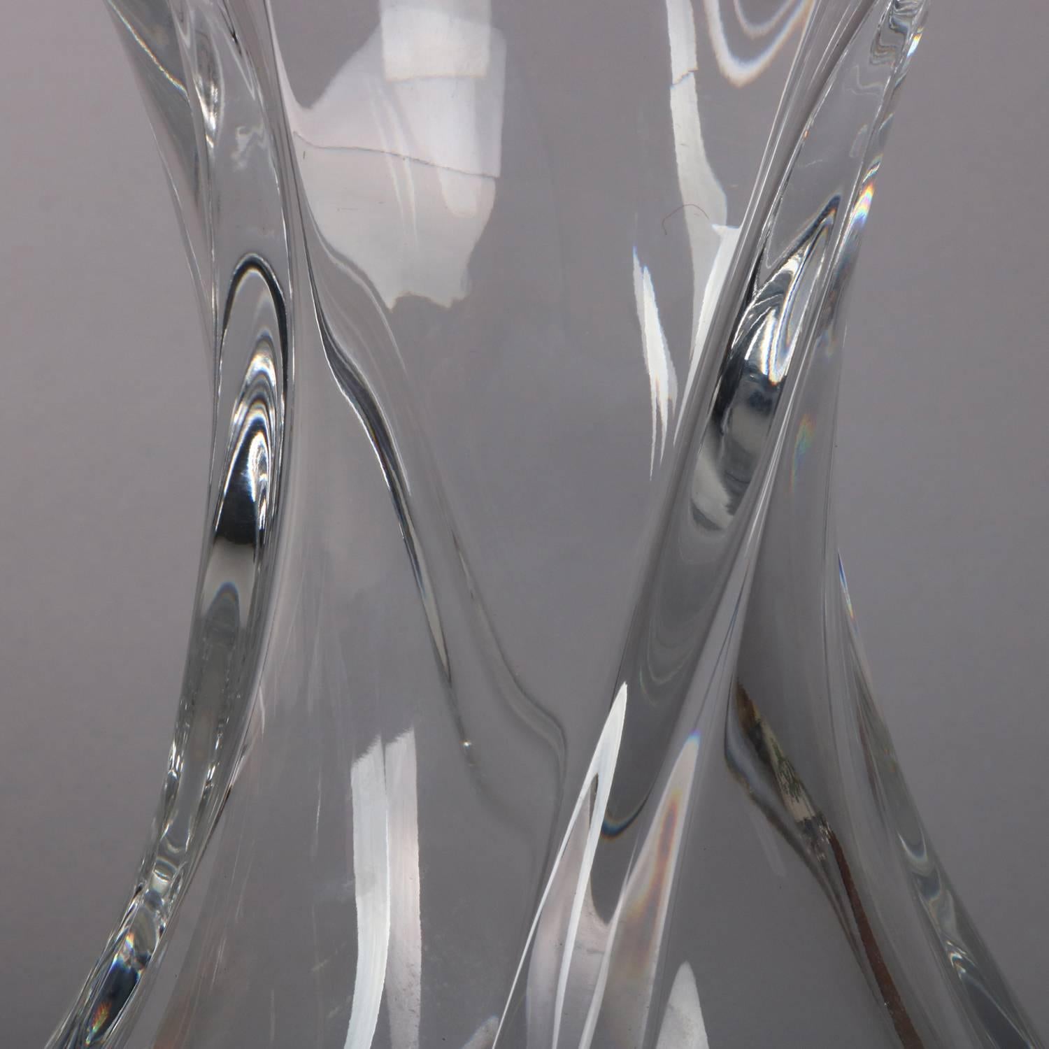 baccarat serpentine vase