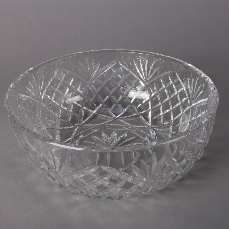 Hawkes School American Brilliant Cut Crystal Bowl, Pineapple Design