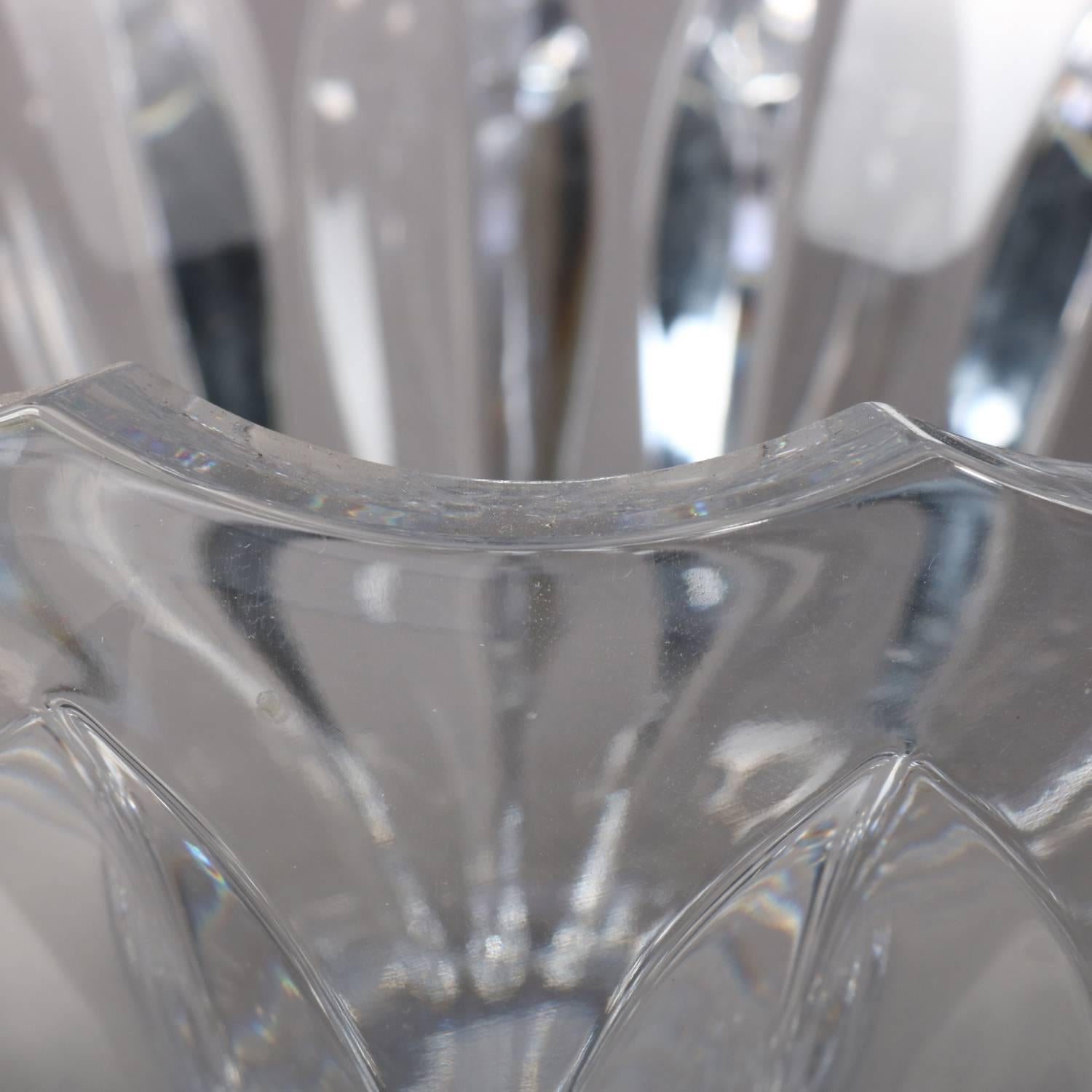 Contemporary Baccarat School Tulip Form Crystal Vase, 20th Century 2