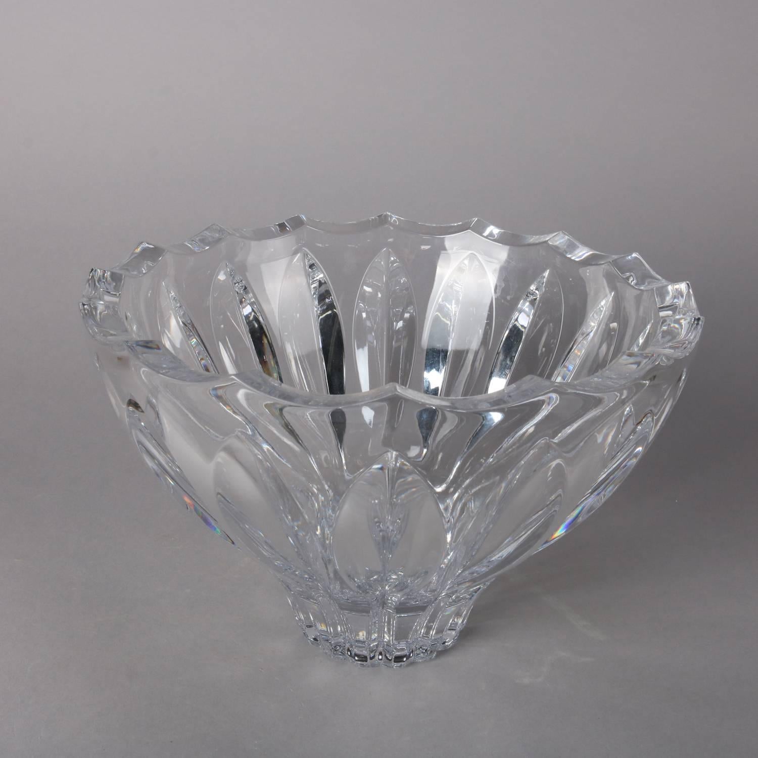 Contemporary Baccarat School Tulip Form Crystal Vase, 20th Century 1