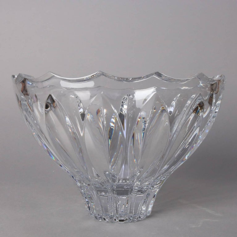 Contemporary Baccarat School Tulip Form Crystal Vase, 20th Century at