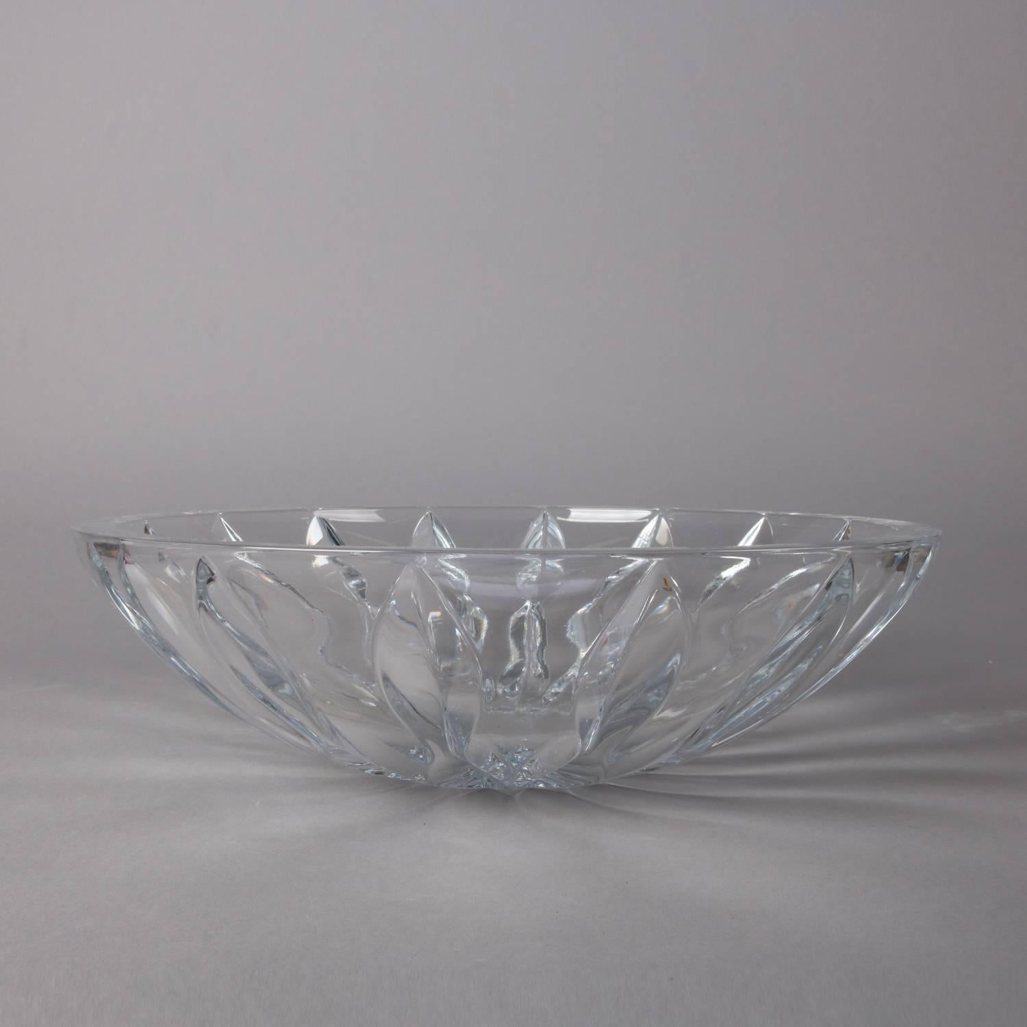 Equinox-Schale aus klarem Kristall von Reed & Barton, 20. Jahrhundert im Angebot 1