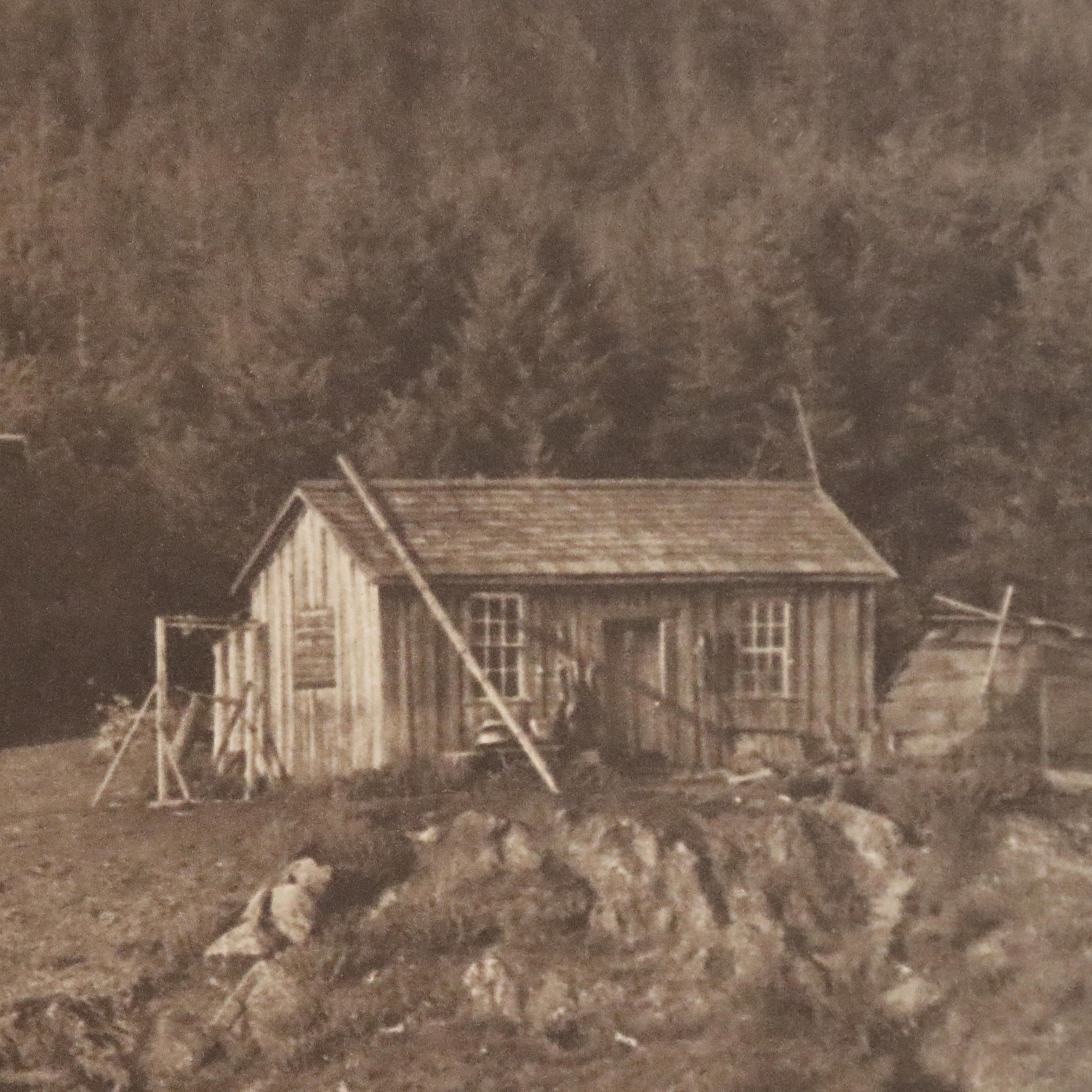 Edward S. Curtis Native American Print “Spearing Salmon-Cowichan