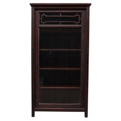 Antique Arts & Crafts Mission Mahogany Single Door Bookcase C1920