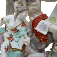 German Dresden Style Classical Porcelain Figural Group After Max Eugene Clauss