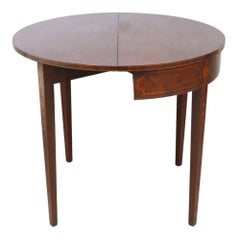Classical Hepplewhite Mahogany Inlaid Card Table C1900