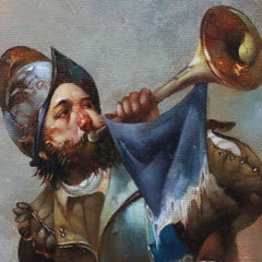 Monumental Vintage Master Copy After Cesare-Auguste Detti’s Sounding Of The Horn
