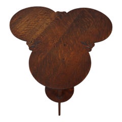Horner School Oak Cloverleaf Side Table C1910
