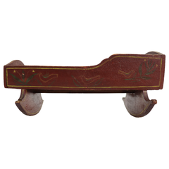 Antique Folk Art Stenciled Doll Cradle C1860