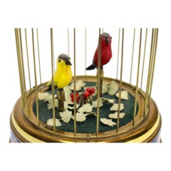 Antique Swiss Reuge Music Automaton, Singing Birds In Cage, C1910