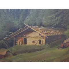 Landschaftsgemälde der Hudson-River-Schule, Öl auf Leinwand, um 1890
