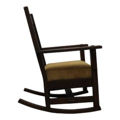 JM Young attr Arts & Crafts Mission Oak Rocking Chair C1920