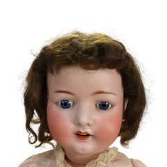German Heubach Koppelsdorf Model 302 Bisque Porcelain, Composition Doll c1915