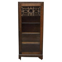 Arts & Crafts Single Door Oak Bookcase C19220