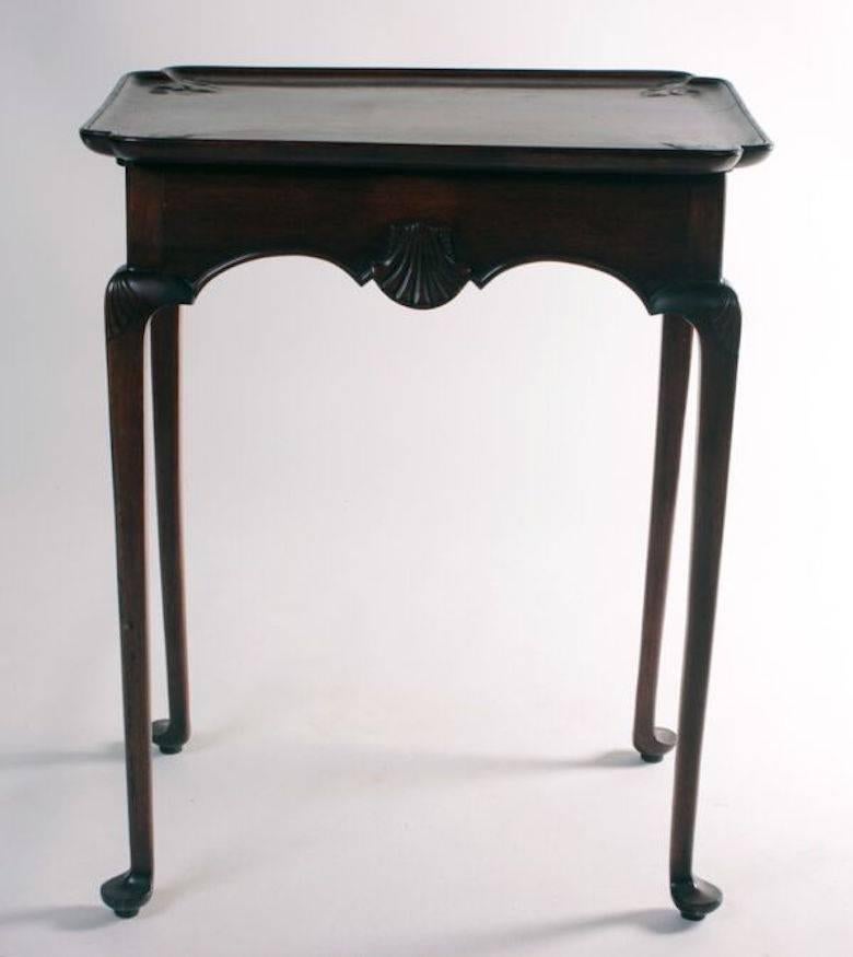 Antique Queen Anne Mahogany Tea Table, c1760 5