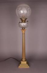 Bronze Hinks English Empire Banquet Lamp, circa 1840