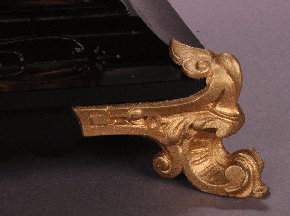 19th Century Antique Ansonia Bronzed Classical Figural Mantel Clock, circa 1880