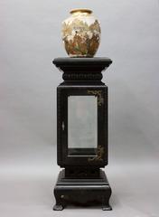 Kimbel & Cabus Ebonized Hardwood with Bronze Curio Stand, 19th Century