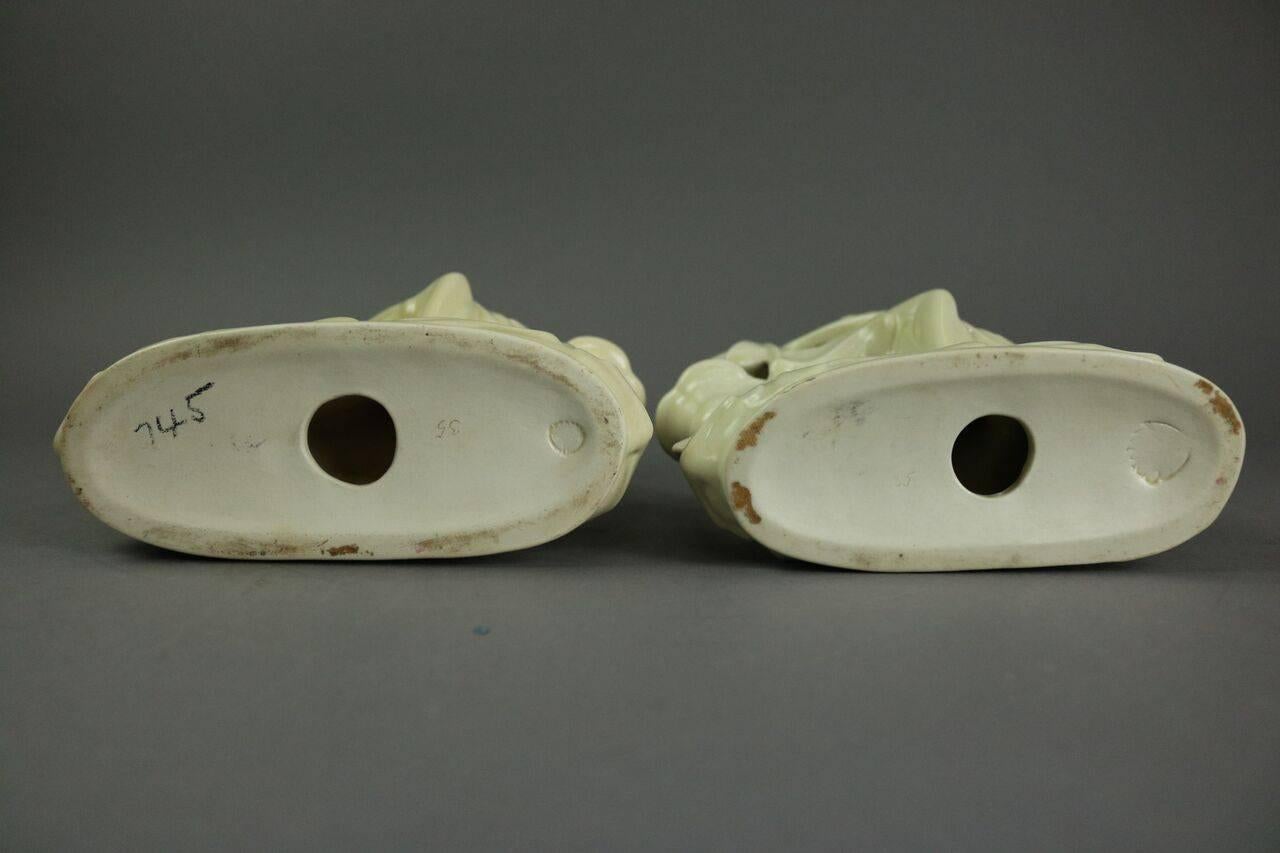 Pair of Art Deco Cowan Pottery Figural Candelabra, circa 1930 2