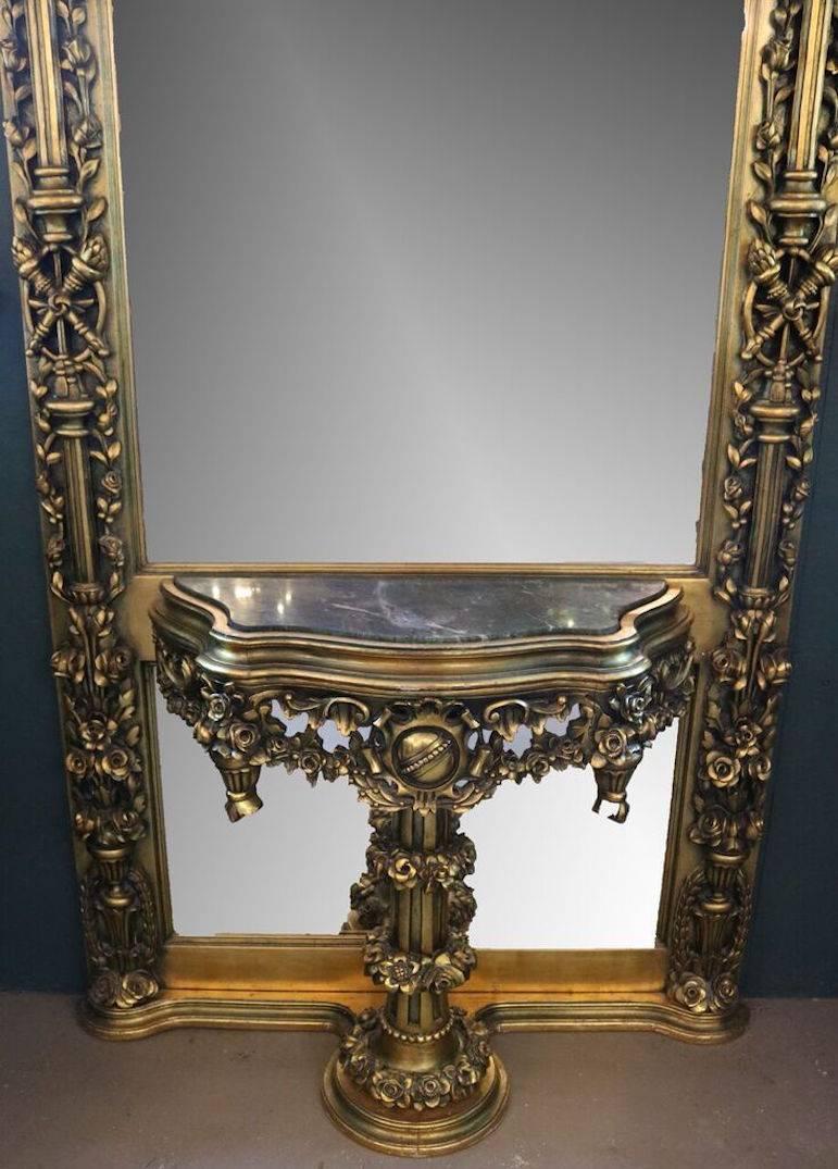oversized baroque mirror