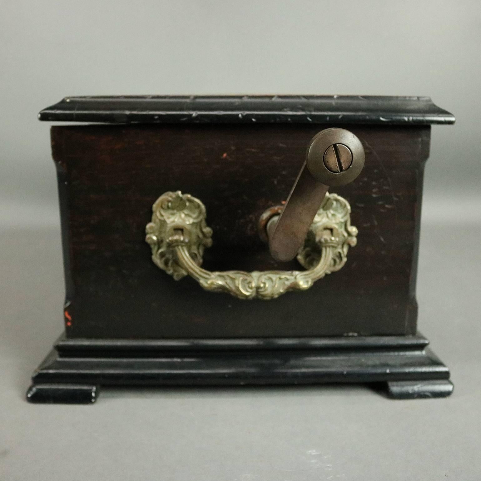 antique cylinder music box