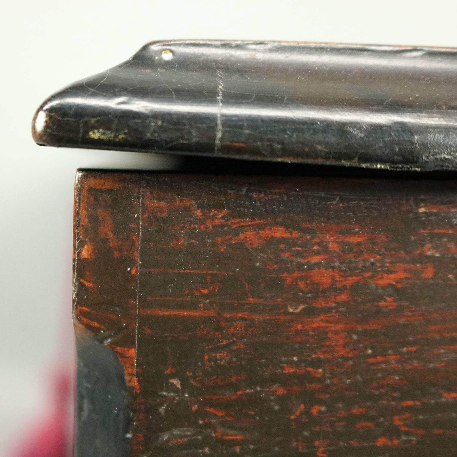 Antique Swiss 12-Tune Cylinder Music Box, Inlaid and Ebonized Case, circa 1900 1
