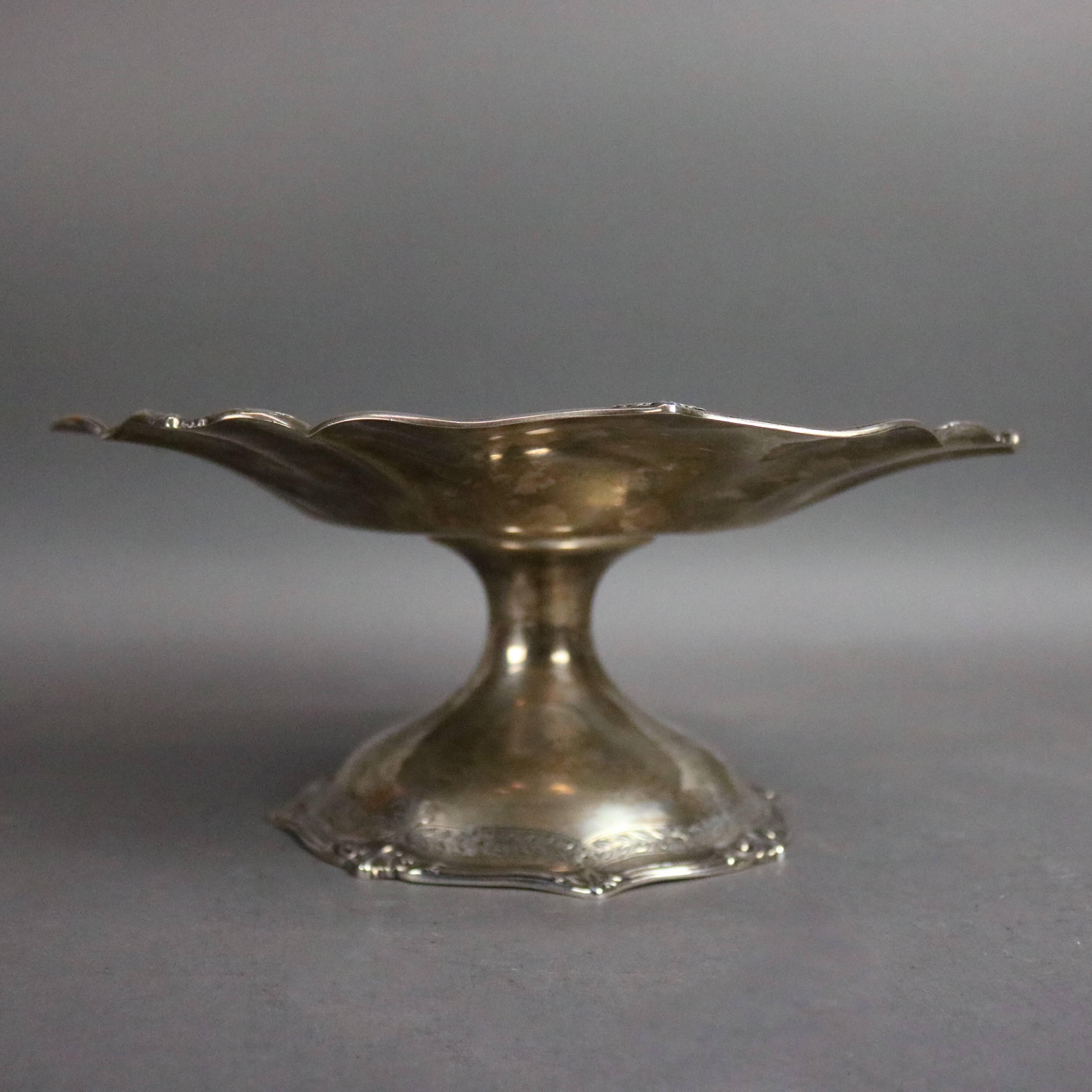 American Antique Sterling Silver the Frank Herschede Co. Compote, circa 1880