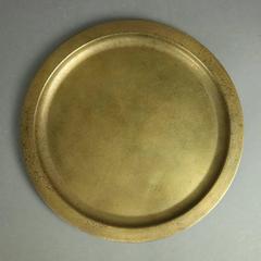 Antique Tiffany Studios Gilt Bronze Doré Charger, circa 1925