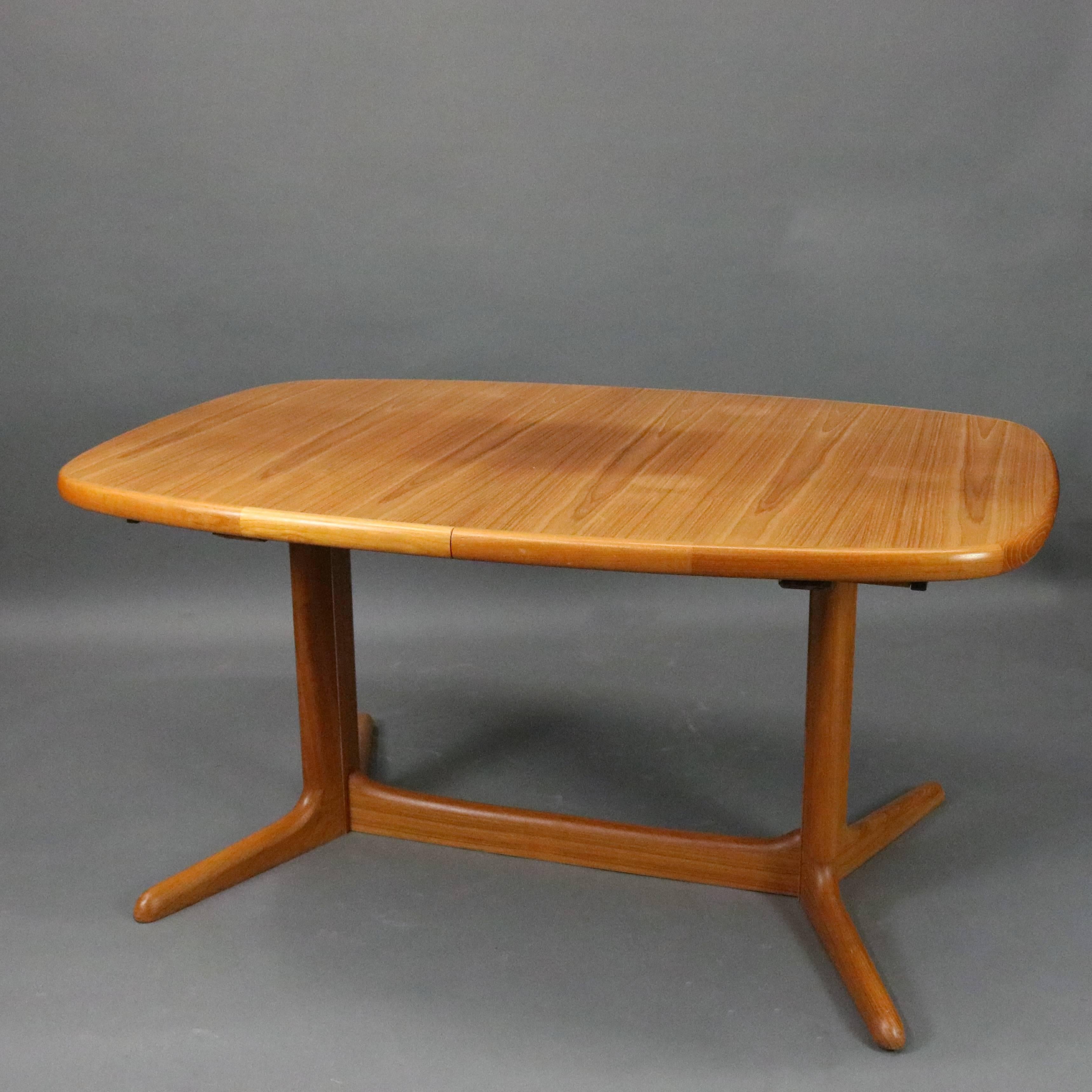 20th Century Mid Century Danish Modern Dining Room Set, Table and Six Chairs, circa 1960