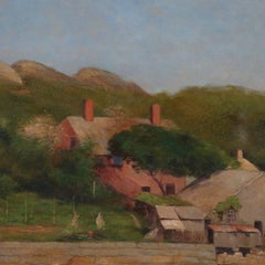 Antique Oil on Canvas "on the River Annisquam" after William Picknell