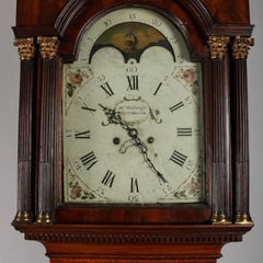 18th Century English 8-Day Rolling Longcase Clock by J. Wainwright of Nottingham