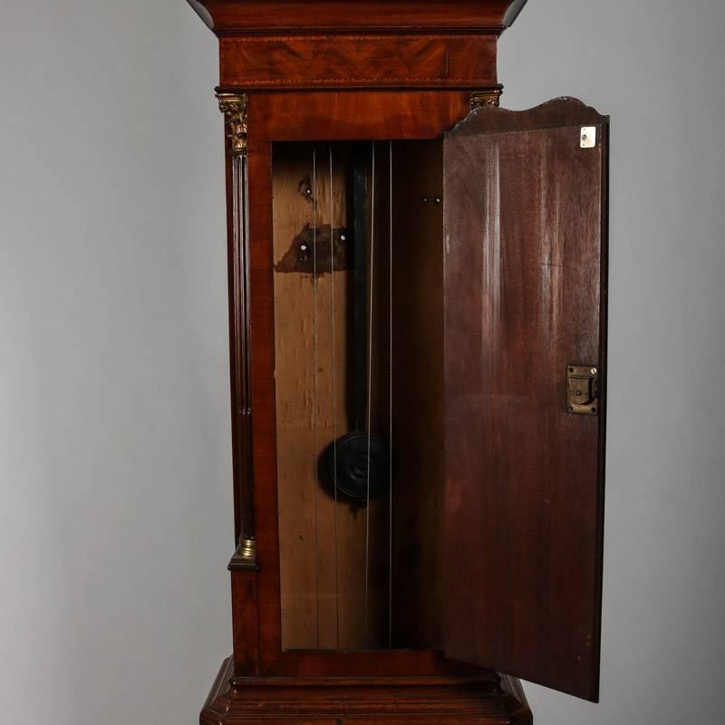 18th Century and Earlier 18th Century English 8-Day Rolling Longcase Clock by J. Wainwright of Nottingham