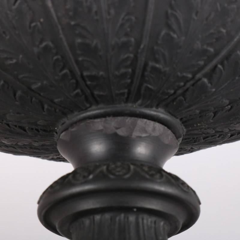 Antique Wedgwood Black Basalt Figural Vestal Oil Lamp Urn, 19th Century 4