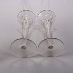 Pair of Antique Hawkes Cut Glass Trumpet Vases, 19th Century