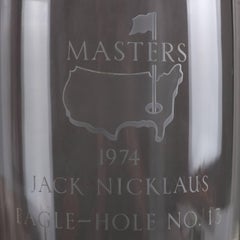 Steuben Etched Crystal "Masters 1974 Jack Nicklaus Eagle Hole No. 13" Golf Glass