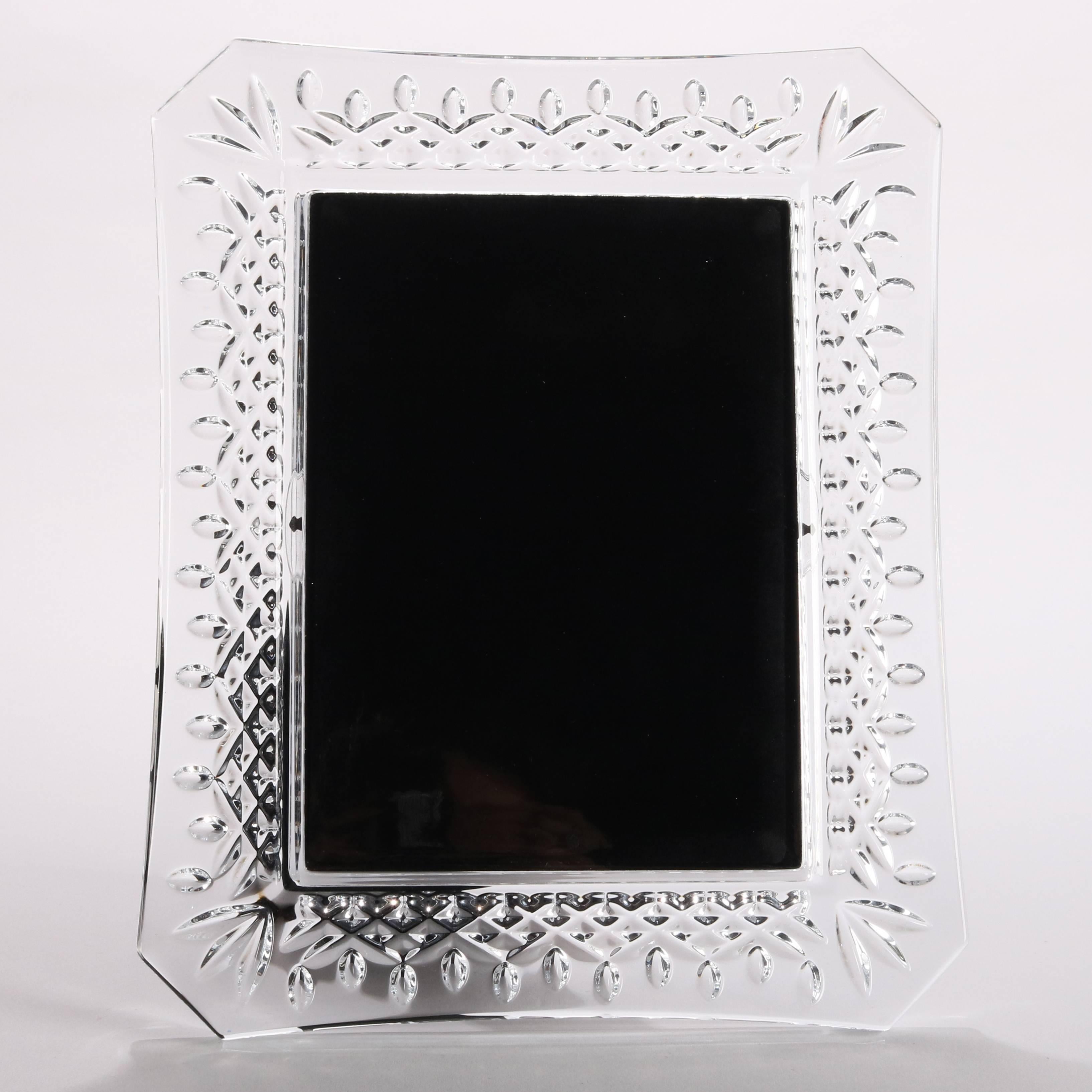 20th Century Irish Waterford Cut Lead Crystal Picture Frame