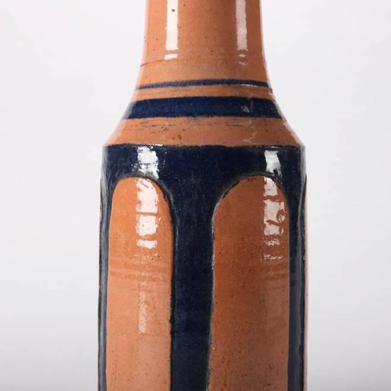 Early Mid-Century Modern Hand-Thrown Studio Pottery Bottle by Randy Webb, 1934 In Good Condition In Big Flats, NY