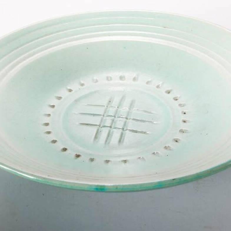 Glazed Mid-Century Modern Hand-Thrown Studio Pottery Center Bowl