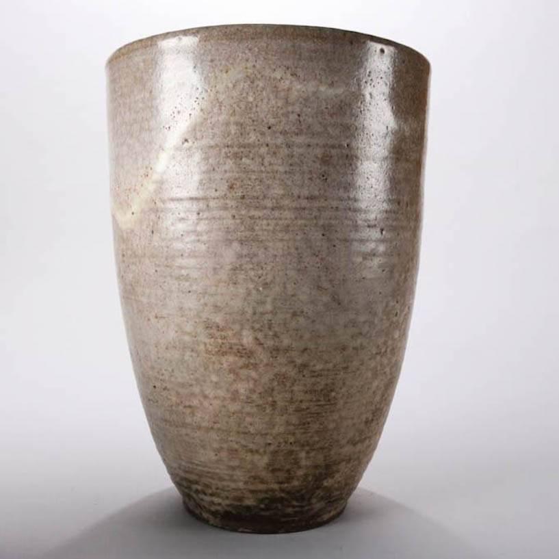 American Mid-Century Modern Hand-Thrown Drip Glaze Oversize Vase