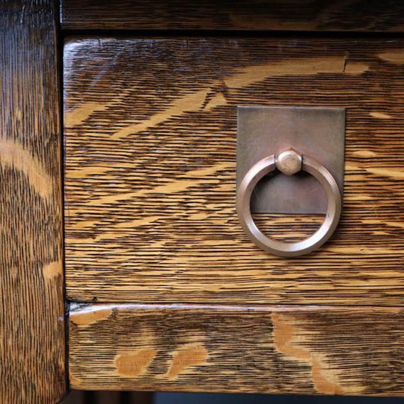 20th Century Arts and Crafts Stickley Brother's Mission Oak Library Table, #2502, circa 1910