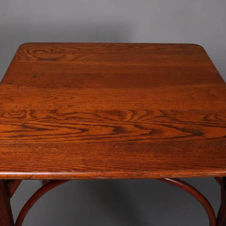 Antique Bentwood Old Hickory Adirondack Style Side Table, 19th Century 1