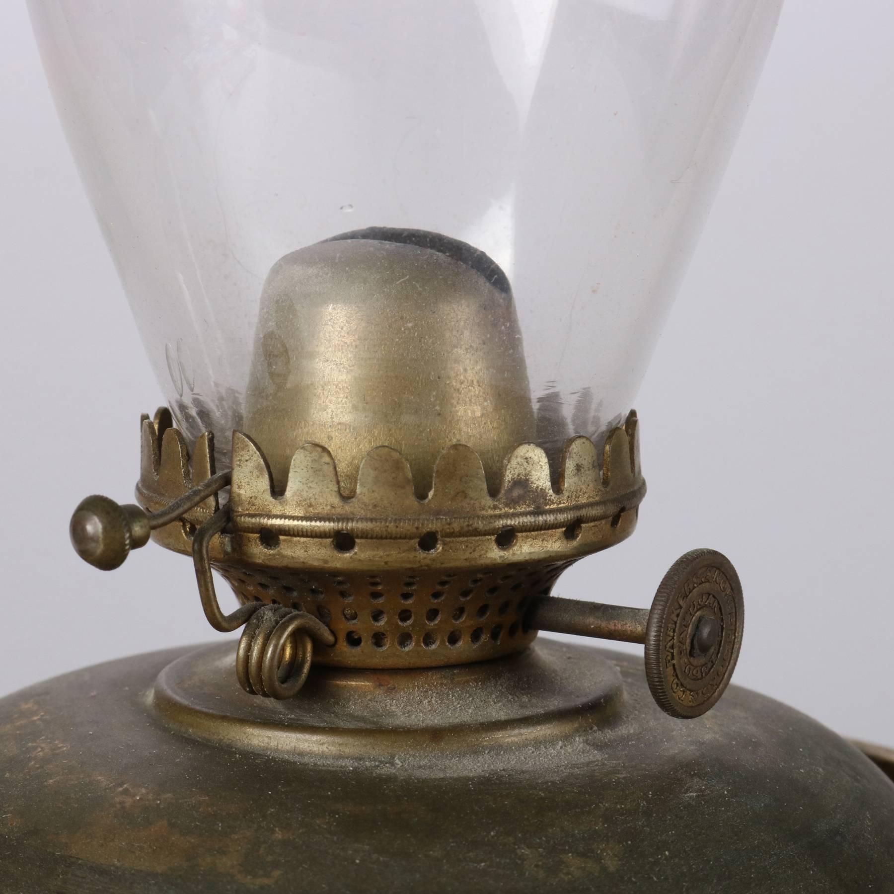 Antique Gilt Bronze & Marble Parker, Snow, Brooks & Co. Solar Lamp, 19th Century 3